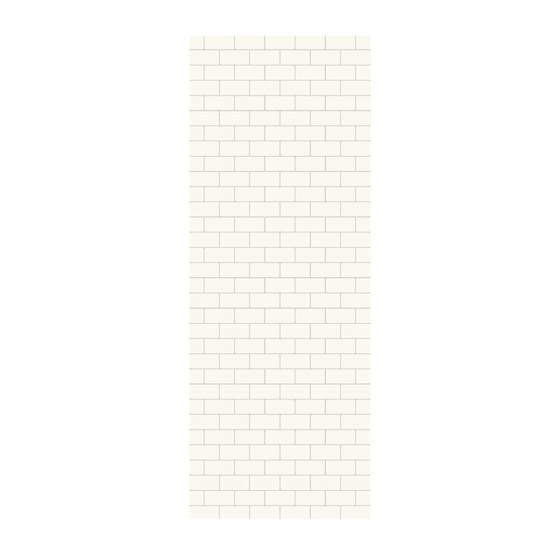 Swan SSST-3696-1-010 36-in W x 96-in H Solid Surface Shower Wall Panel in White