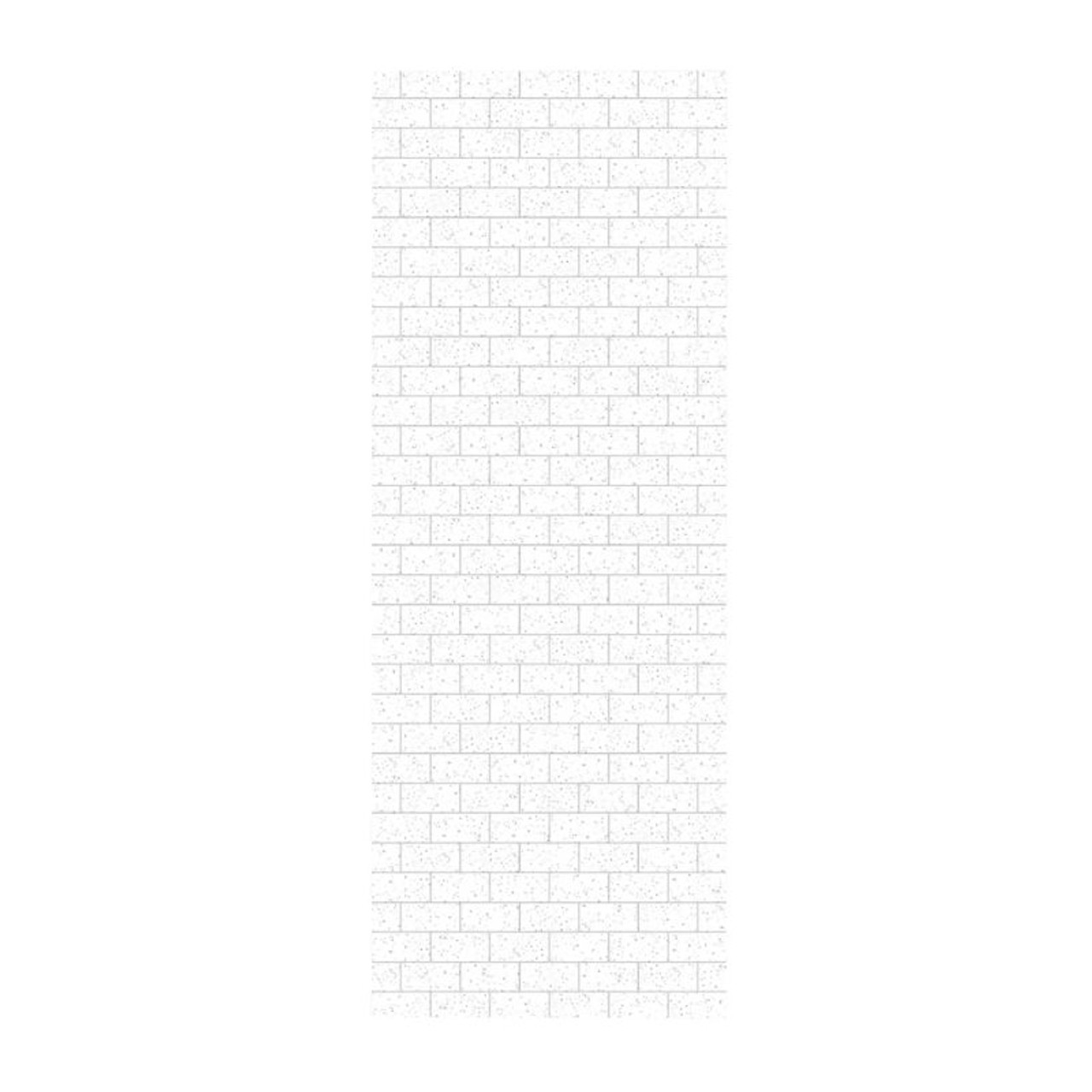 36-in W x 96-in H Solid Surface Shower Wall Panel in Arctic Granite