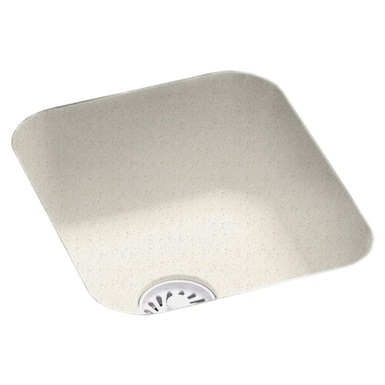13.375-in D x 15.375-in W x 7-in H Solid Surface Undermount Bar Sink with 0-Hole in Tahiti Matrix