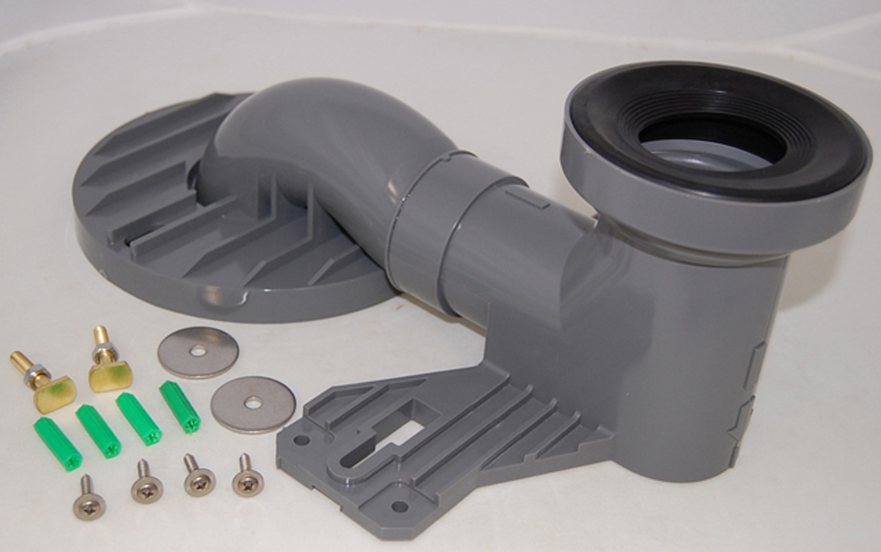 Rough-In (12-in) for 934, 964, and Guinevere 974 Toilets in Gray Rough-In (12-in) for 934, 964, and Guinevere 974 Toilets in Gray