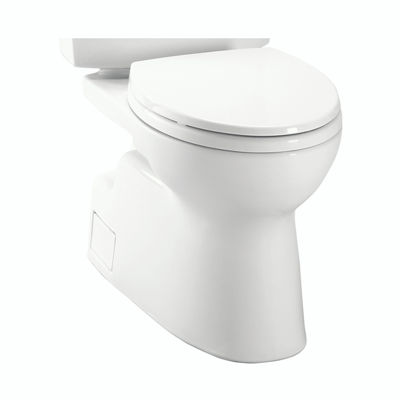 Elongated Comfort Height Toilet Bowl - Seat Not Included in Cotton