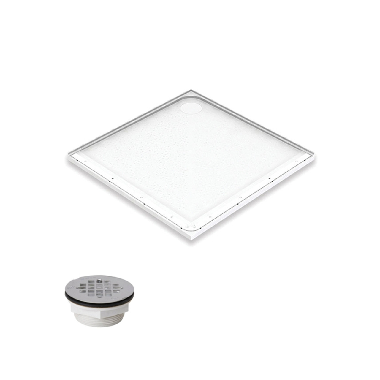 Mullen K26100 42-in x 42-in Shower Base with Drain Mullen K26100 42-in x 42-in Shower Base with Drain