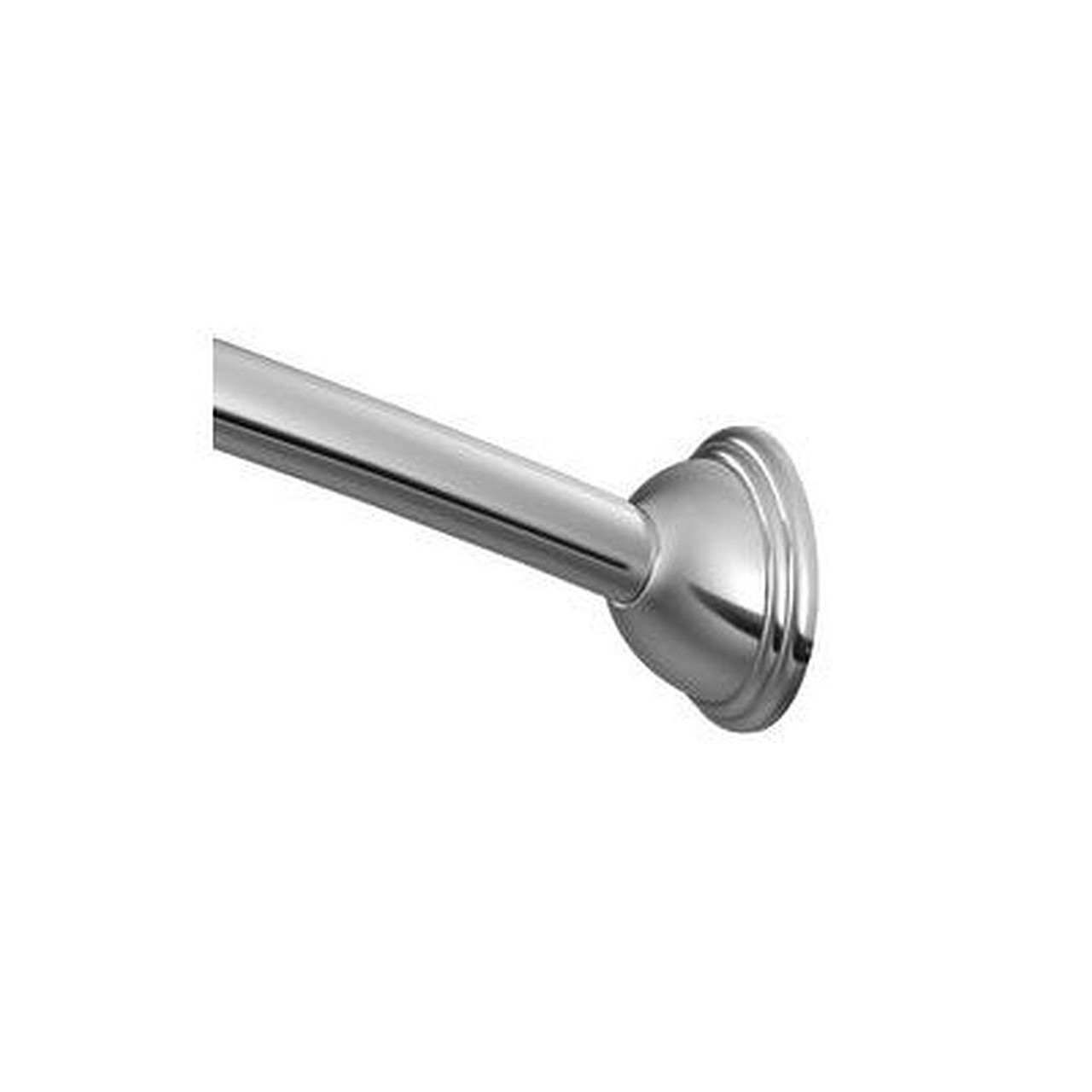 6ft Fixed-Length Curved Shower Rod in Chrome 6ft Fixed-Length Curved Shower Rod in Chrome