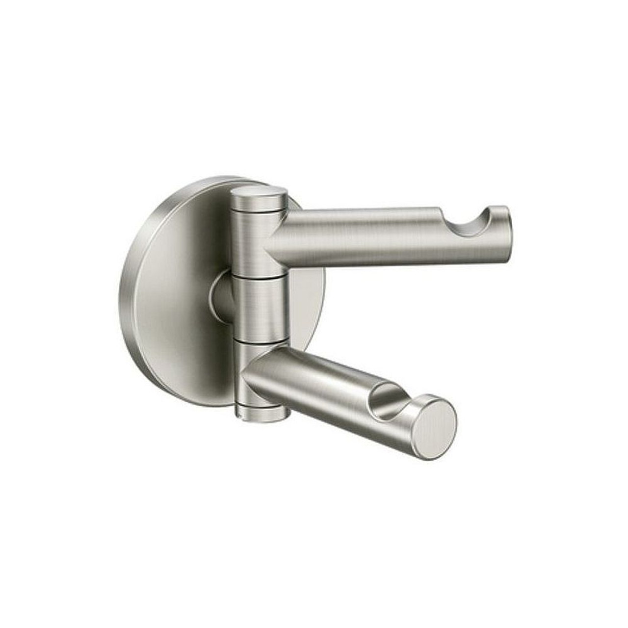 Swiveling Double Robe Hook in Brushed Nickel Swiveling Double Robe Hook in Brushed Nickel