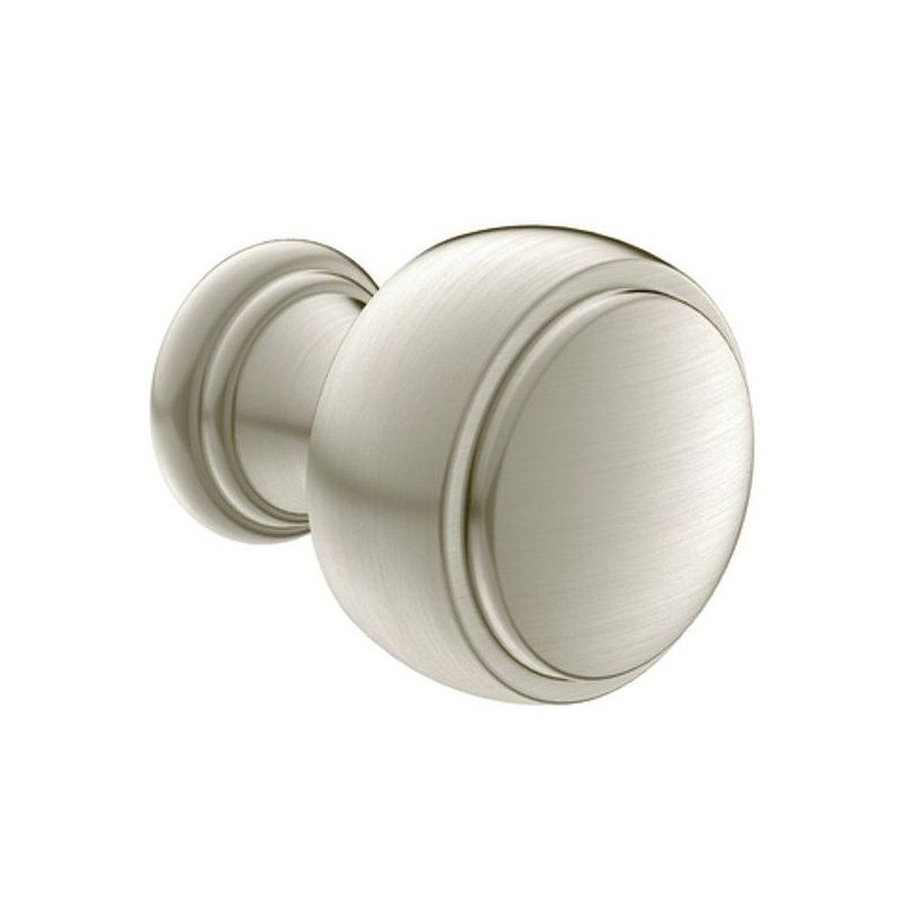 1-1/10in Round Cabinet Knob in Brushed Nickel