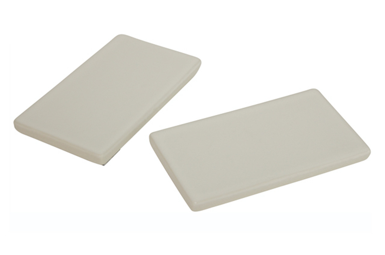 Side Plate (2 Pieces) with Velcro Tape for Carlyle, Carolina, and Vespin Toilets in Colonial White