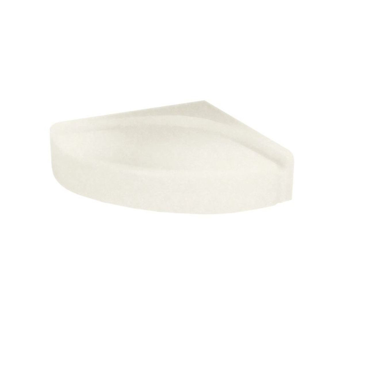 16.313-in D x 16.313-in W x 4-in H Solid Surface Shower Seat in Cornflower