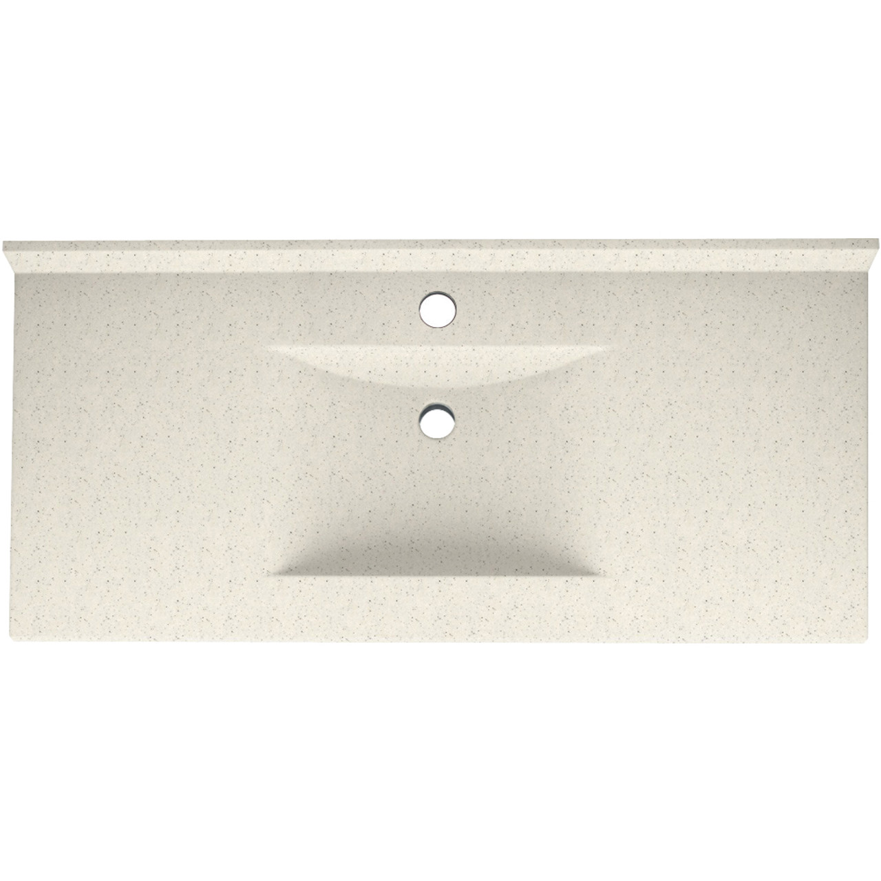 Composite 49-in x 22-in Integral Single Sink Bathroom Vanity Top in Tahiti Matrix