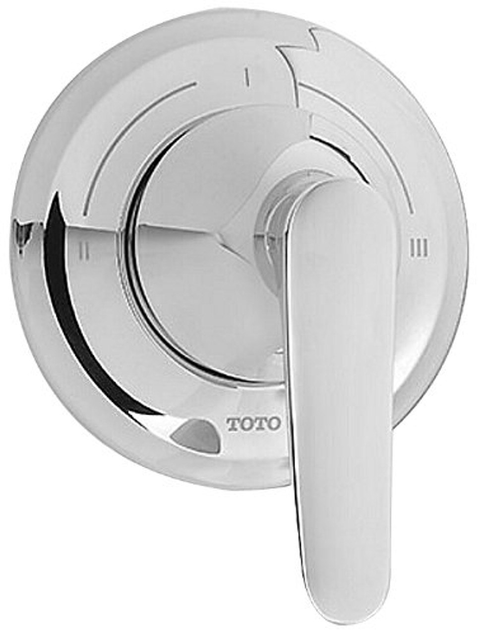 Single Handle Three Way Diverter Trim in Polished Nickel
