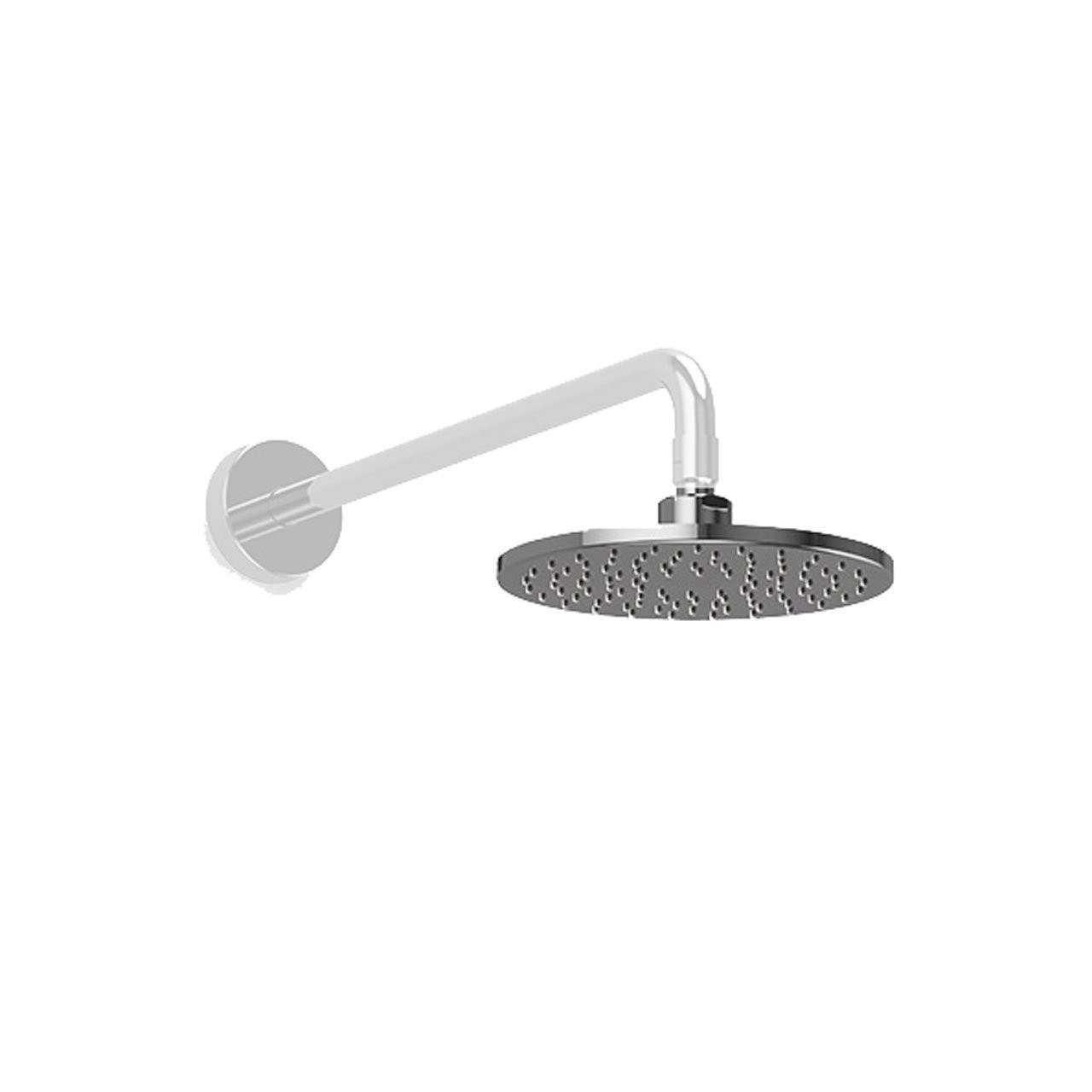 Modern 2 GPM Single Function 8-in Rain Shower Head in Polished Chrome