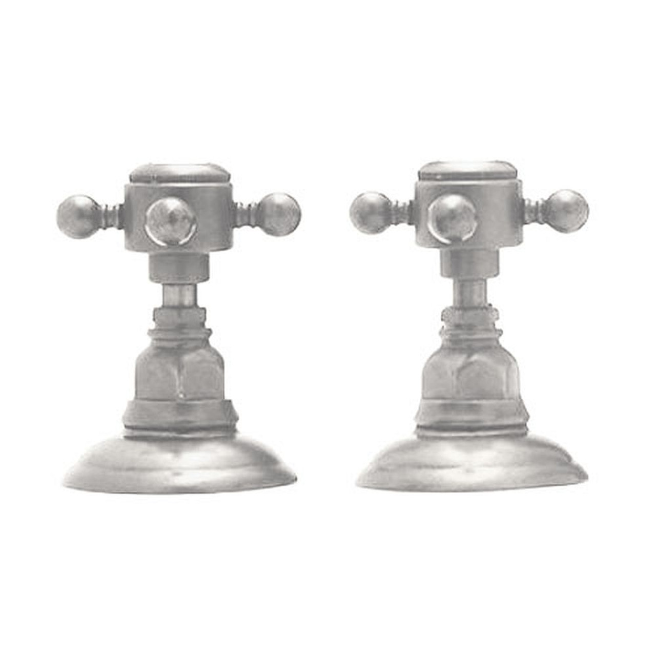 Pair of 1/2in Side valves in Satin Nickel