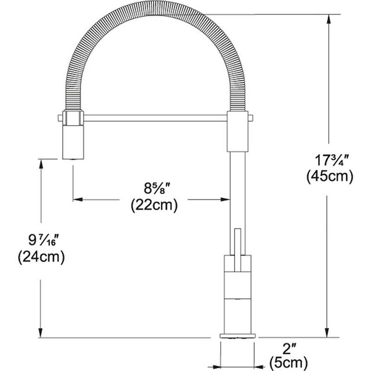 Single Hole Kitchen Faucet in Satin Nickel Single Hole Kitchen Faucet in Satin Nickel
