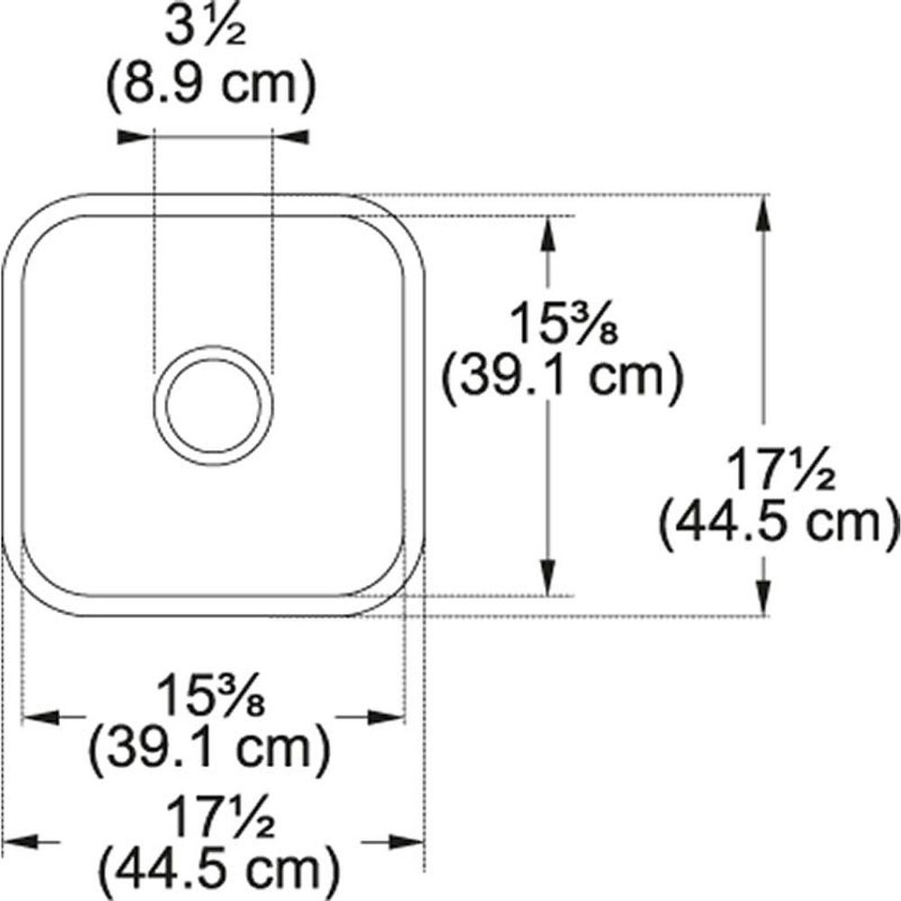 Franke Cisterna CCK110-15WH Undermount Fine Fireclay Kitchen Sink in White