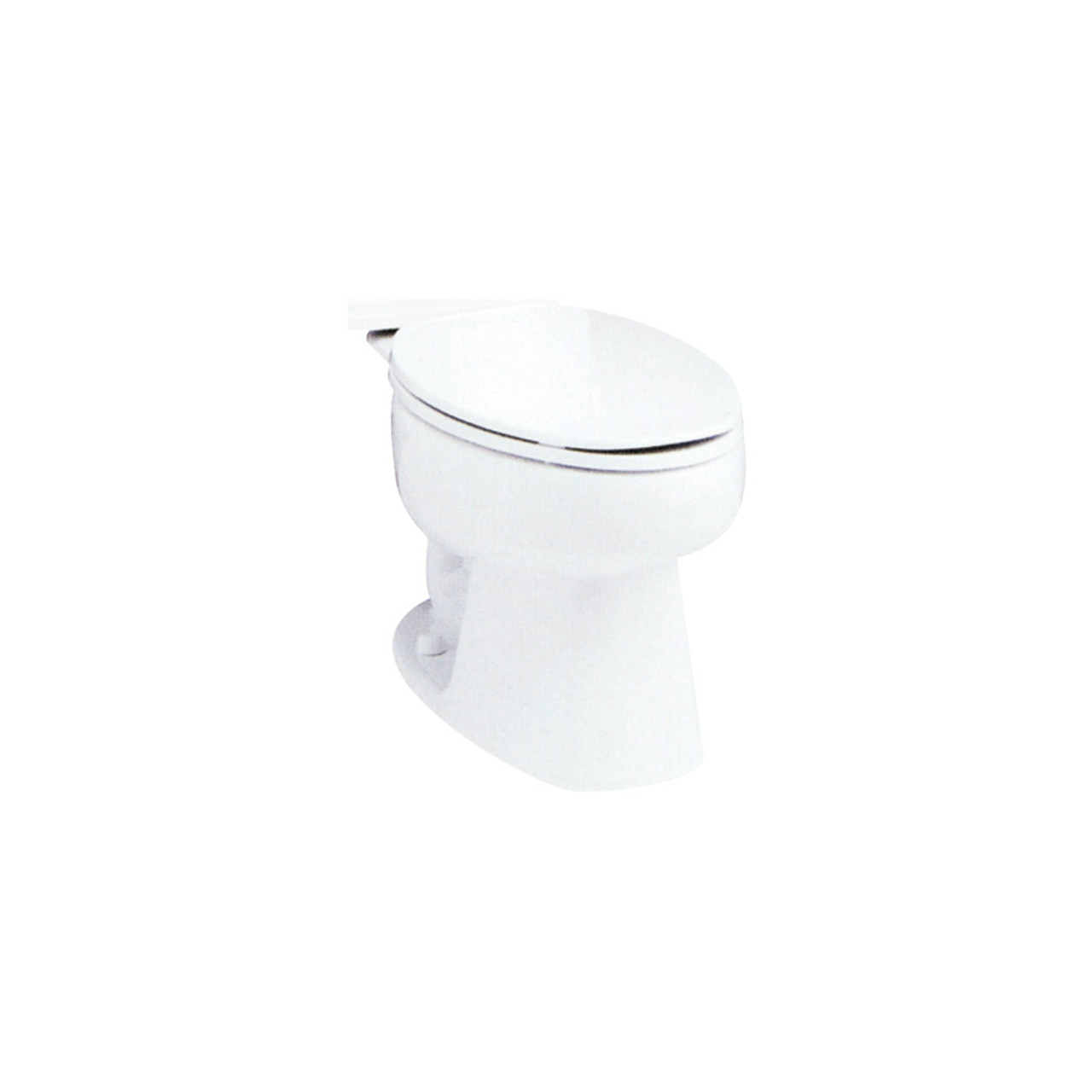 Standard Height 10-in Rough-In Elongated Toilet Bowl in White Standard Height 10-in Rough-In Elongated Toilet Bowl in White