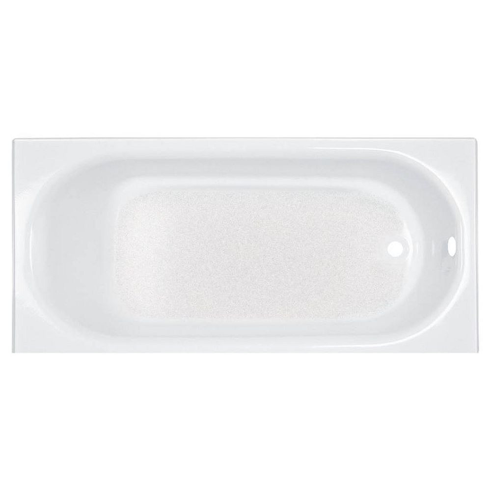 Americast Bath 60-in x 30-in with Intergral Apron, Left Hand Outlet, and Tiling Flange