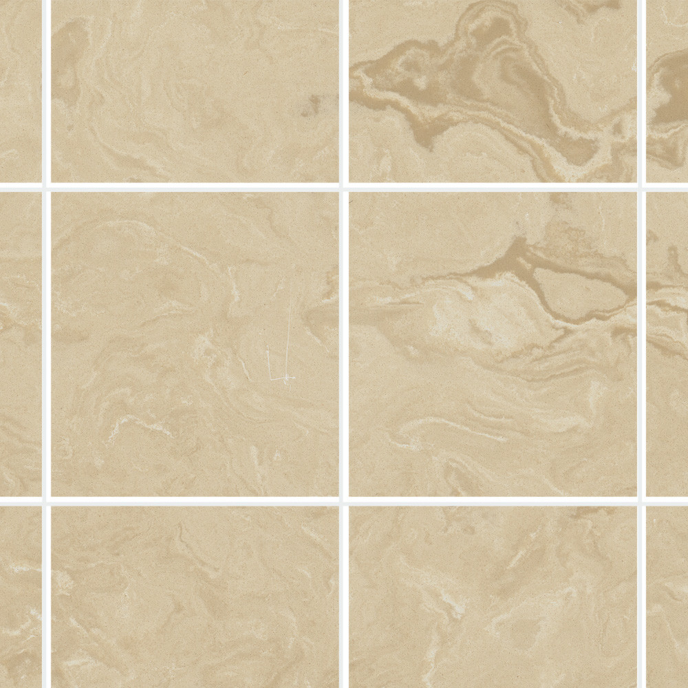 36-in x 36-in x 72-in Solid Surface Shower Wall Trimmable Surround in Almond Sky