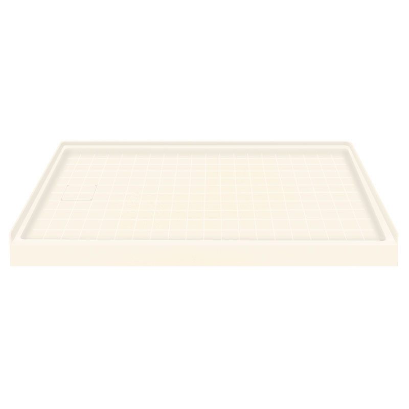 60 x 30 Solid Surface Shower Base Left Drain in Cameo