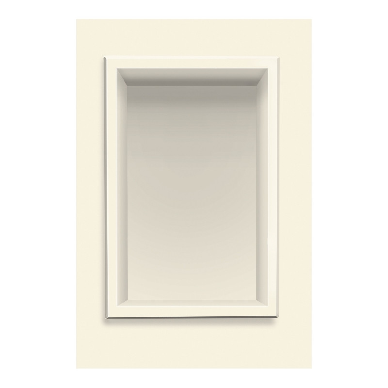 7-1/2-in x 11-in Recessed Shampoo Caddy in Biscuit