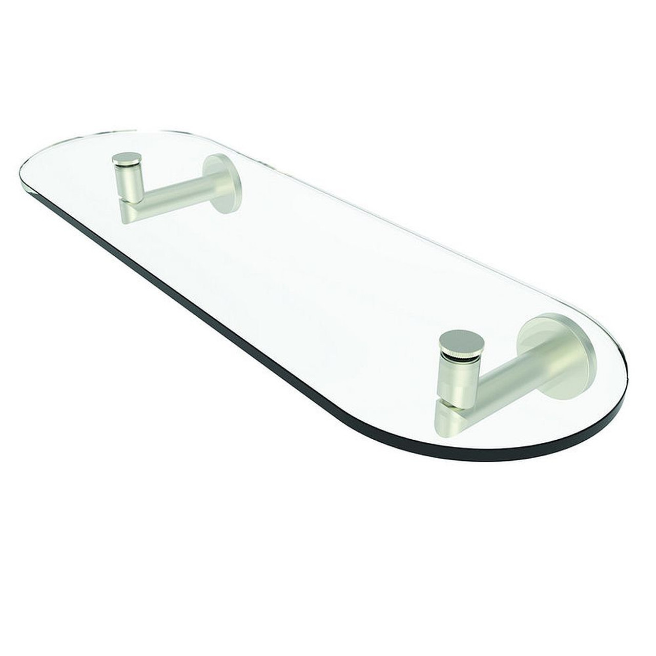 18in Tempered Shelf in Satin Nickel 18in Tempered Shelf in Satin Nickel