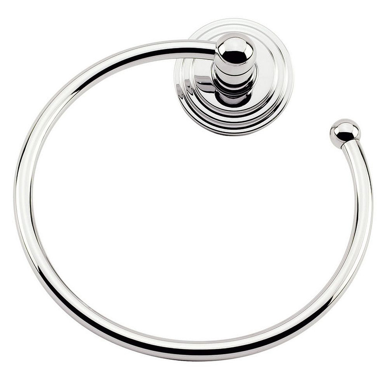 7in Wall Mounted Towel Ring in Polished Chrome 7in Wall Mounted Towel Ring in Polished Chrome