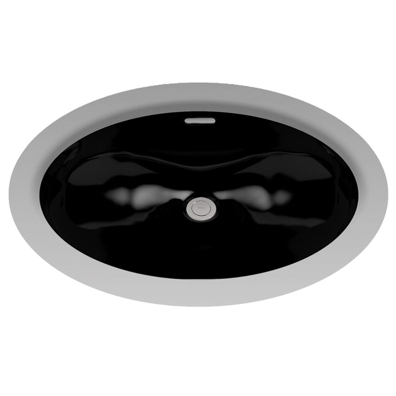 19-5/8-in Undermount Bathroom Sink with Overflow in Ebony 19-5/8-in Undermount Bathroom Sink with Overflow in Ebony