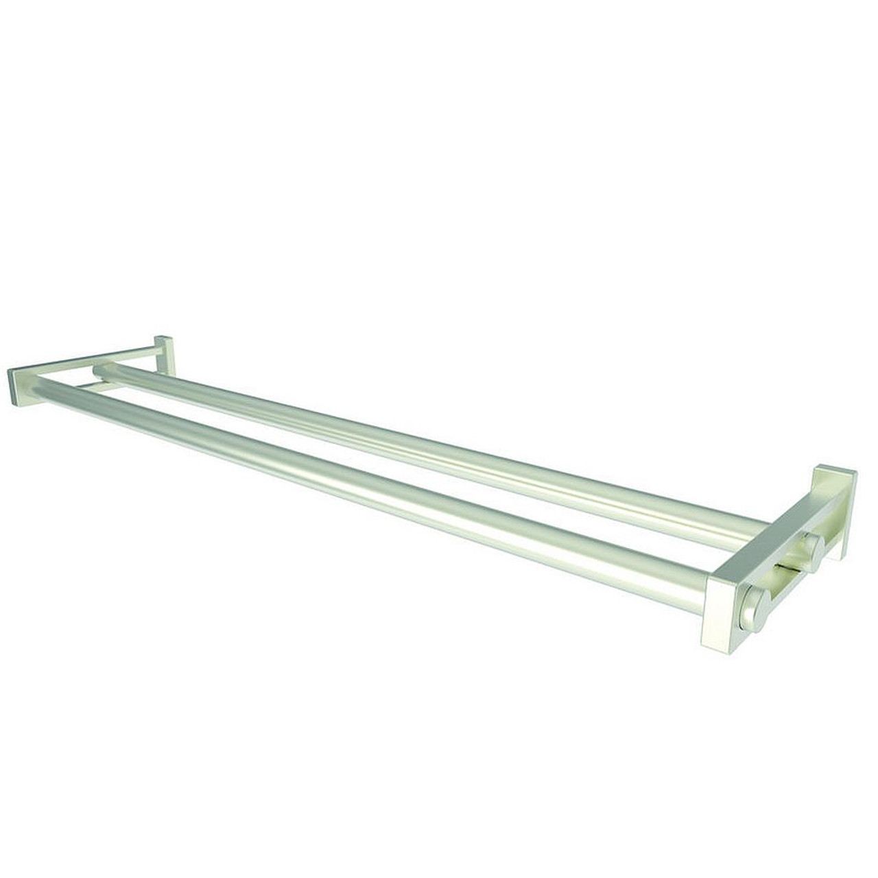 24in Tempered Replacement Glass Shelf in Satin Nickel 24in Tempered Replacement Glass Shelf in Satin Nickel