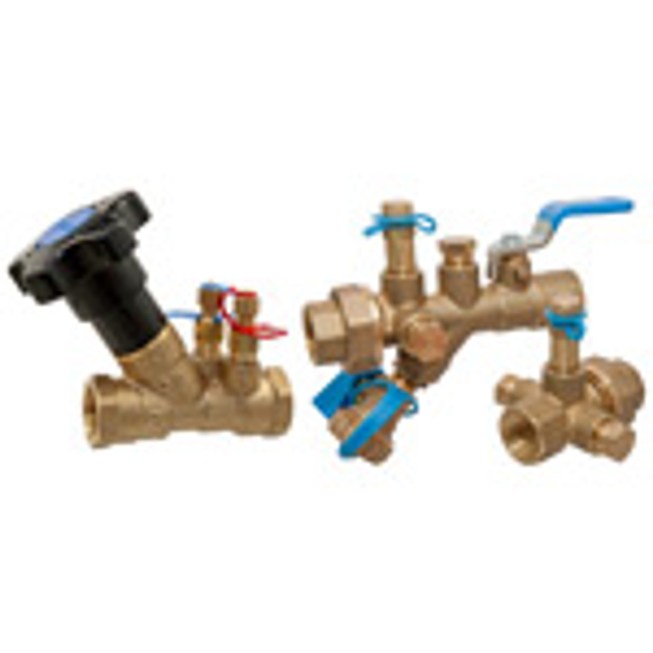 NCC2T 11/4 COIL CONNECT KIT THREAD, FLO-BOSS Coil-Connect Kit - Threaded, Manual Balancing, Strainer Valve, NCC2T
