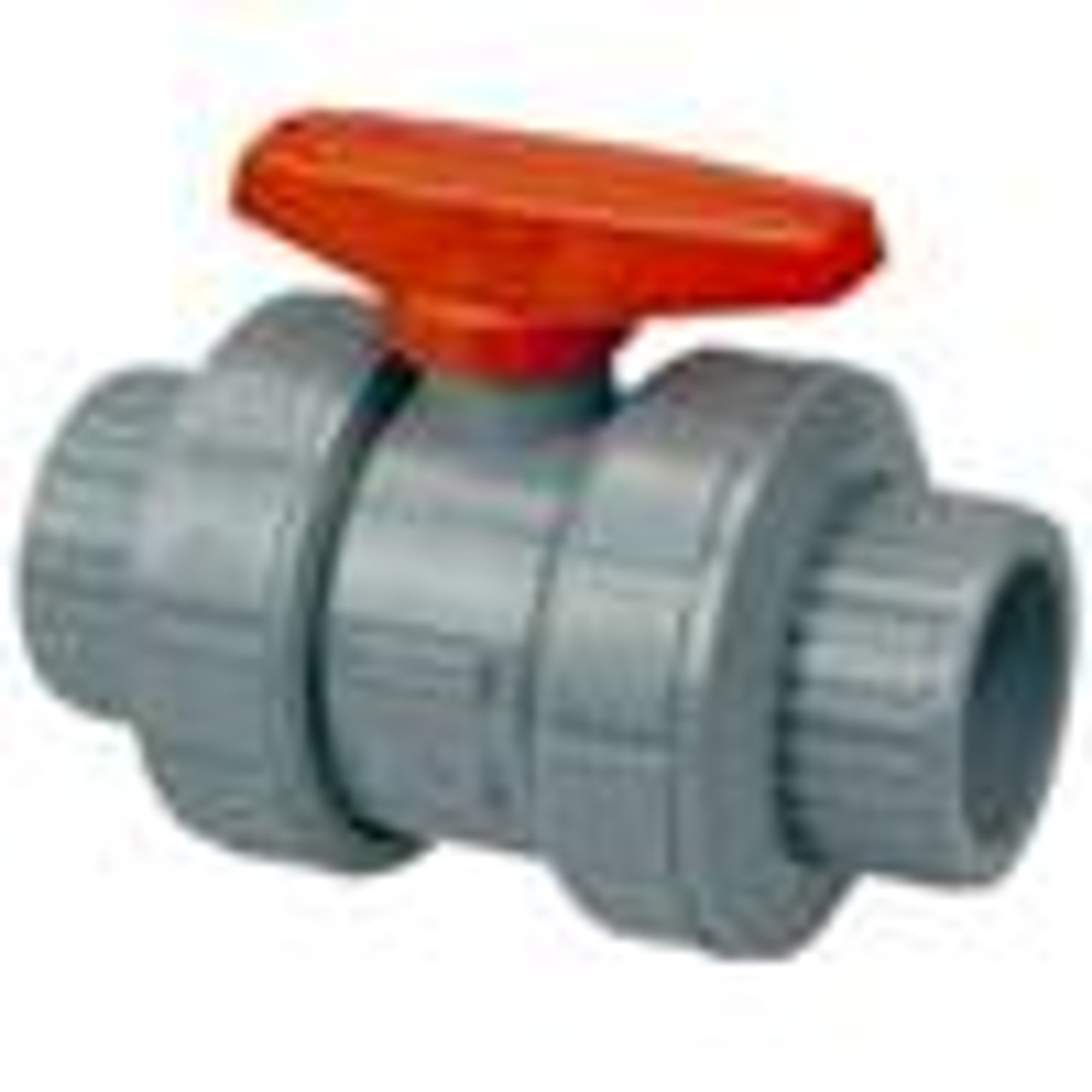 Ball Valve 1/2" CPVC Schedule 80 Socket True Union 3-Way 3-Position Multi-Port FKM O-Ring, Teflon Seat