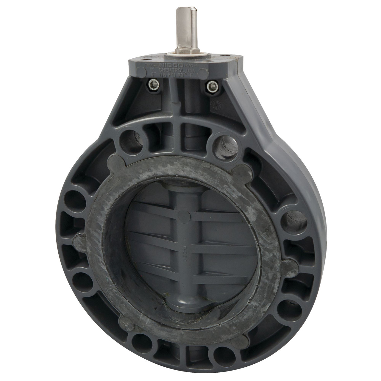 W45BF-E LH 6 BFV W/HDL EPDM, Butterfly Valve - Model B, PVC Schedule 80, EPDM, W45BF-E-NO, W45BF-E-LH, W45BF-E-GO