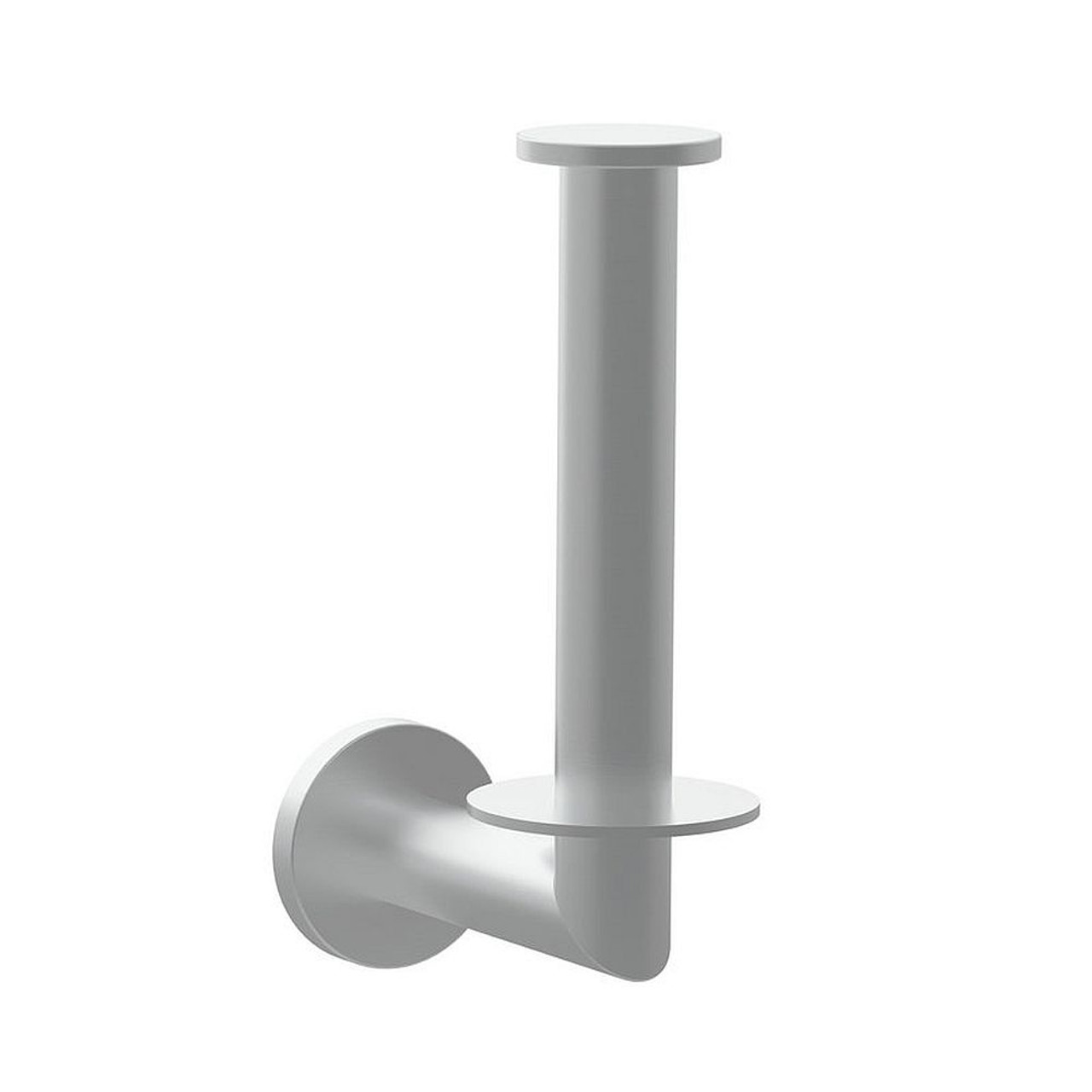 Single Post Spare Tissue Paper Holder in Polished Nickel Single Post Spare Tissue Paper Holder in Polished Nickel
