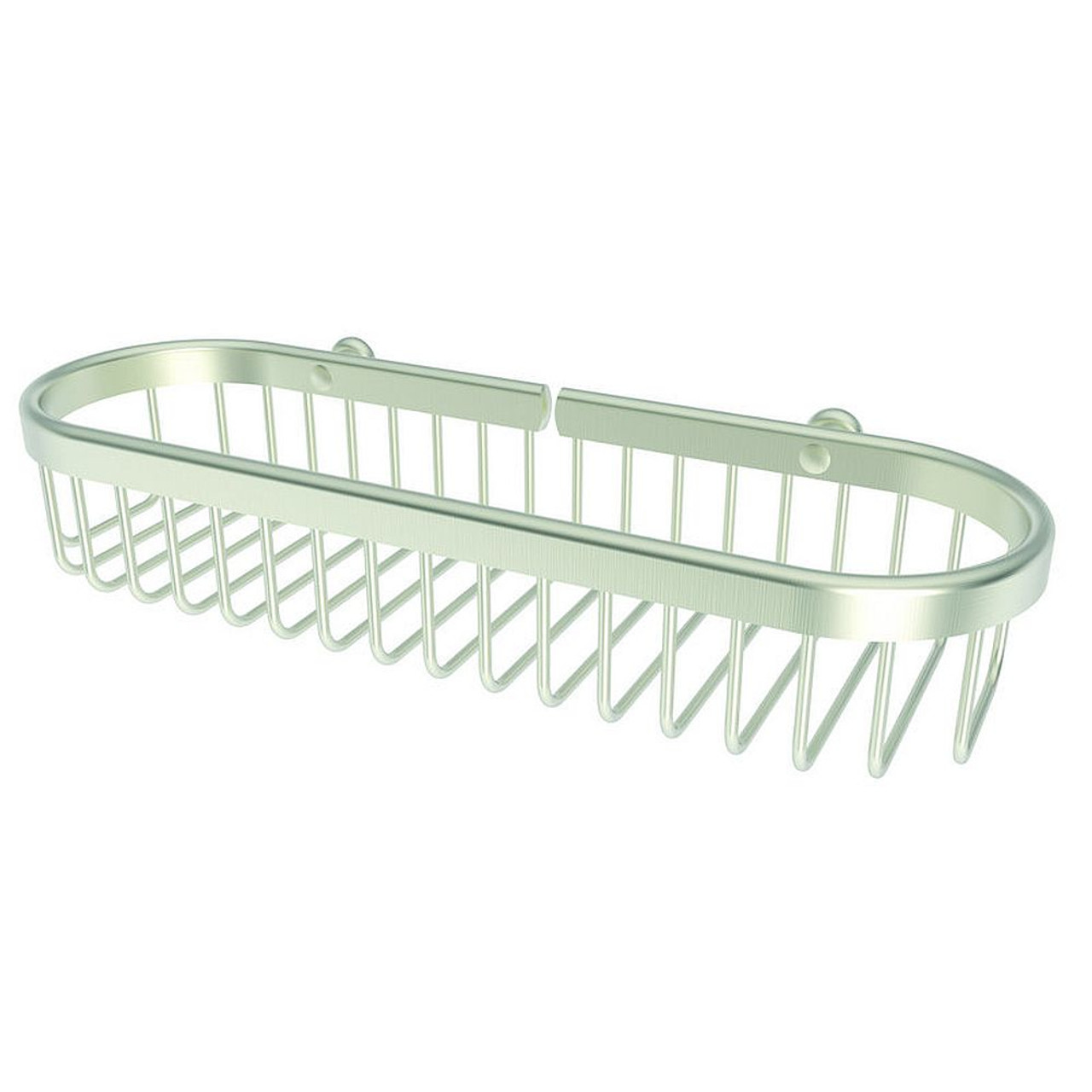 12in Oval Toiletry Basket in Satin Nickel 12in Oval Toiletry Basket in Satin Nickel