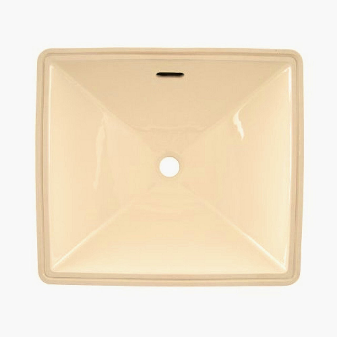 19-in Undermount Bathroom Sink with Overflow and SanaGloss in Bone 19-in Undermount Bathroom Sink with Overflow and SanaGloss in Bone