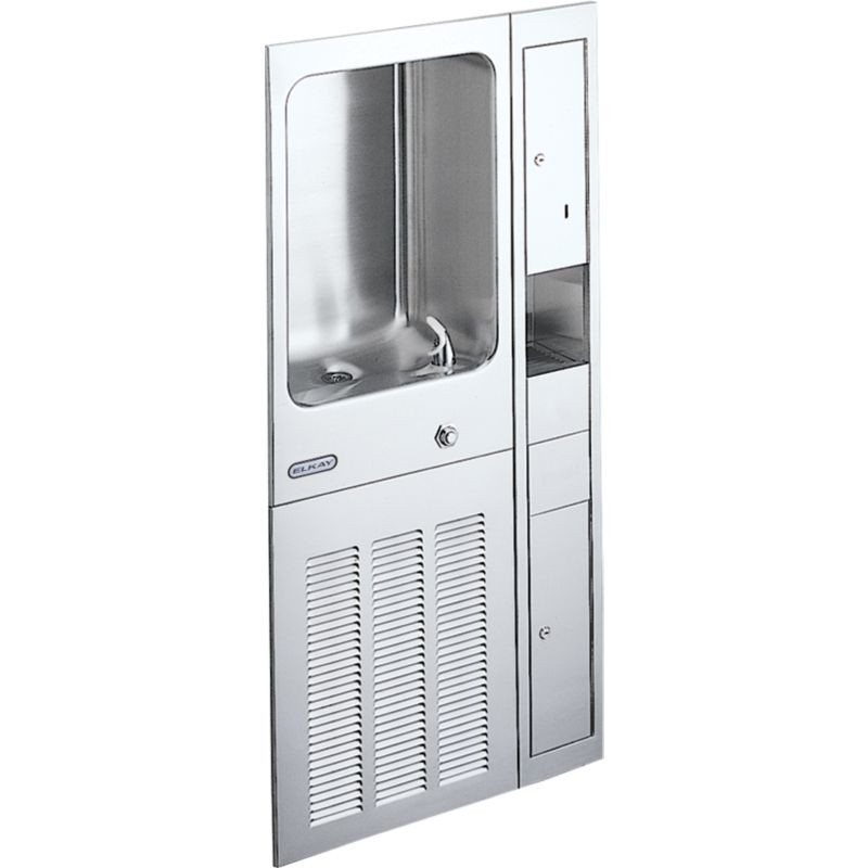 Elkay EFRCM12CDK Wall Mount Fully Recessed Water Cooler in Stainless Steel