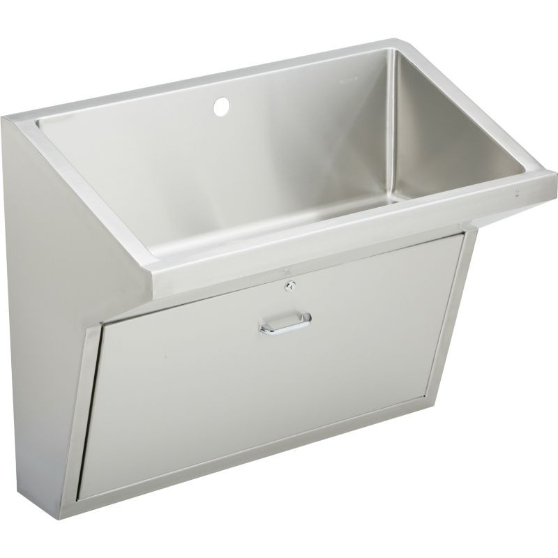 Elkay EWSFAD136201 Commercial Scrub Sink with Single Faucet Hole in Buffed Satin