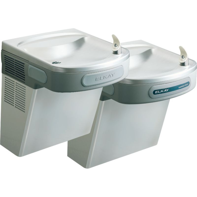 Versatile Wall Mount Bi-Level ADA Sensor-Activated Cooler in Stainless Steel