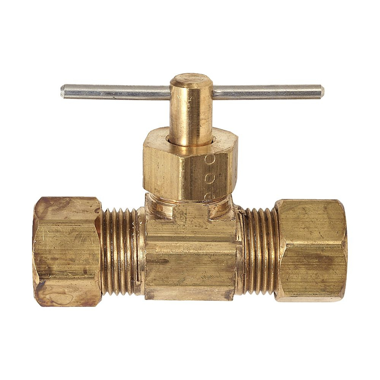 1/4 in. O.D. Comp x 1/4 in. O.D. Comp, Straight Compression Needle Valve 1/4 in. O.D. Comp x 1/4 in. O.D. Comp, Straight Compression Needle Valve