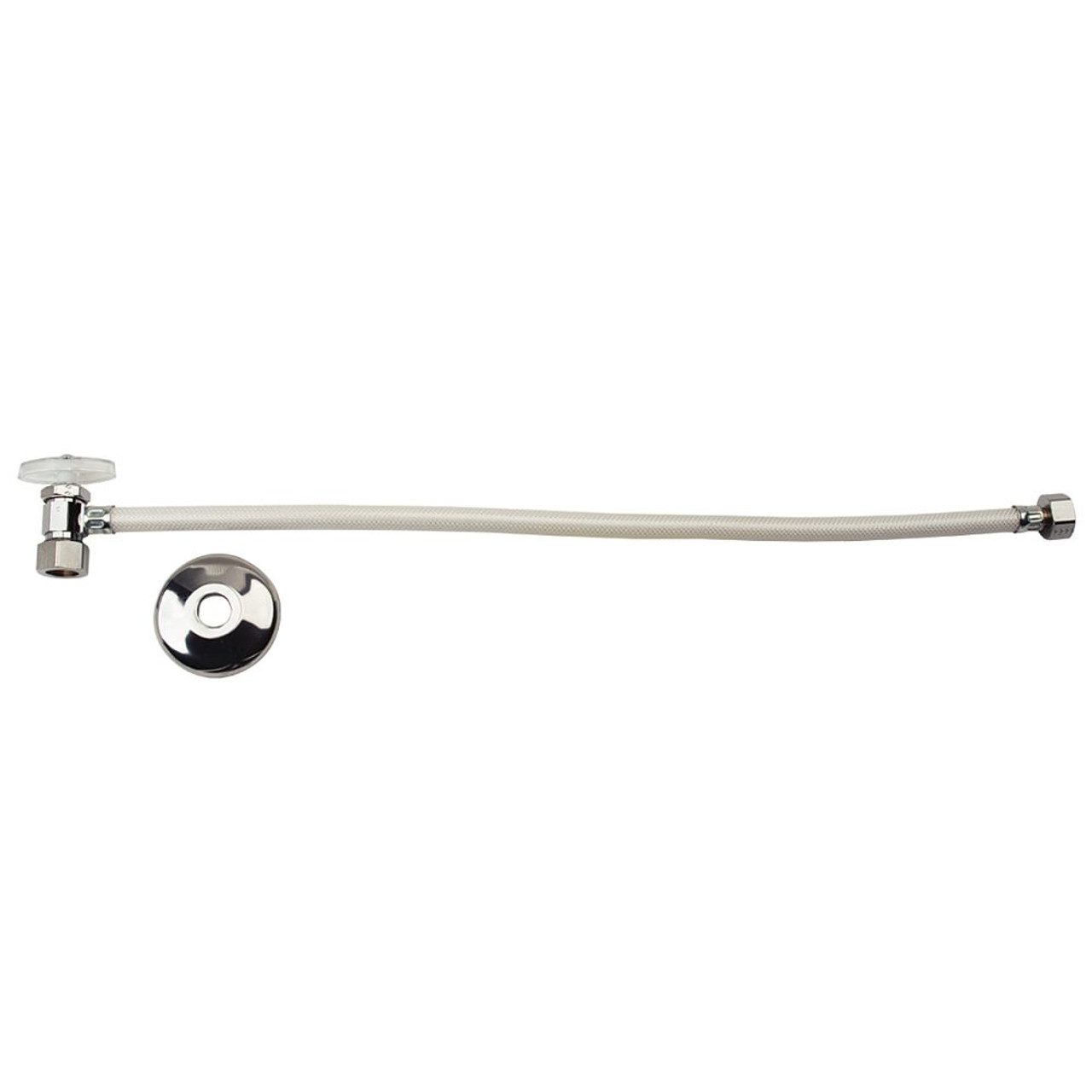 1/2 in. Nom Comp x 1/2 in. FIP Faucet Multi-Turn One-Piece Supply - Angle Stop, Vinyl Connector 1/2 in. Nom Comp x 1/2 in. FIP Faucet Multi-Turn One-Piece Supply - Angle Stop, Vinyl Connector