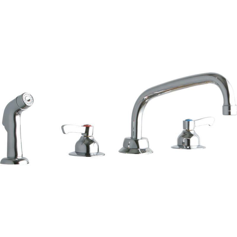 Elkay LK801AT08L2 Commercial 4-Hole Faucet in Chrome
