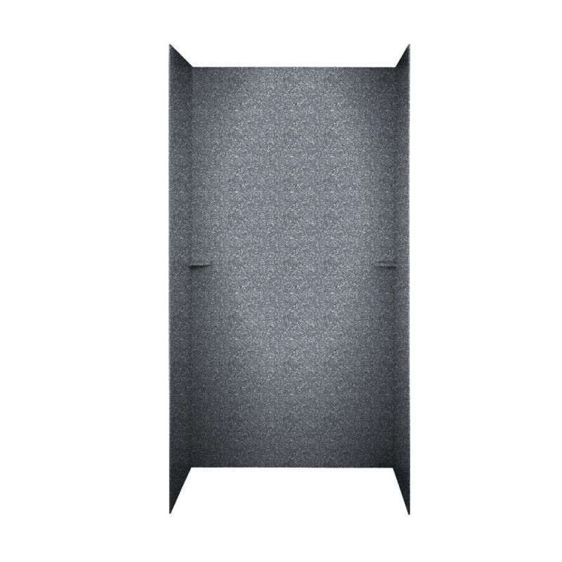 36-in D x 48-in W x 72-in H Solid Surface Shower Wall Surround in Night Sky