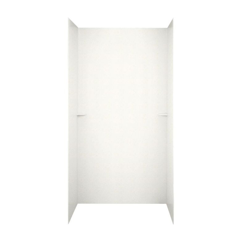 36-in D x 48-in W x 72-in H Solid Surface Shower Wall Surround in Baby's Breath