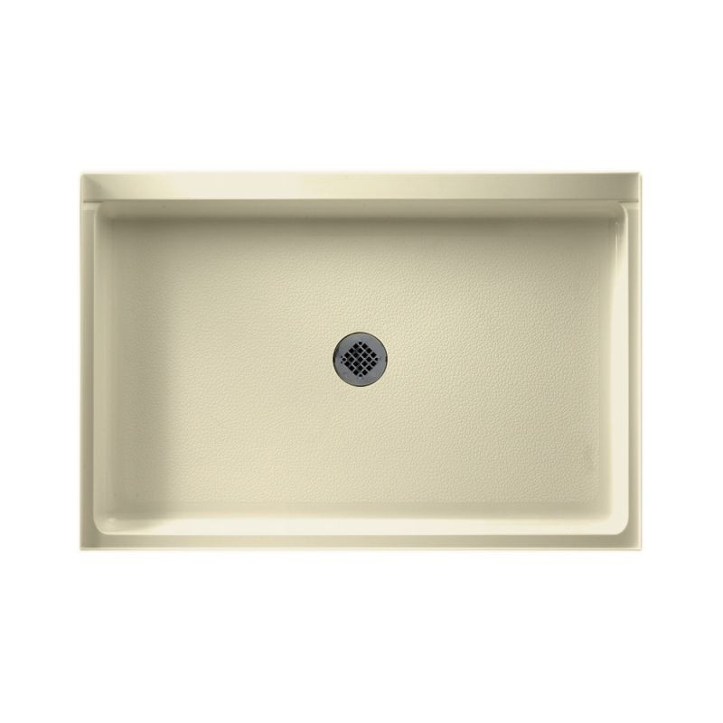 48.375-in W x 32.188-in D x 5.5-in H Solid Surface Shower Base in Bone