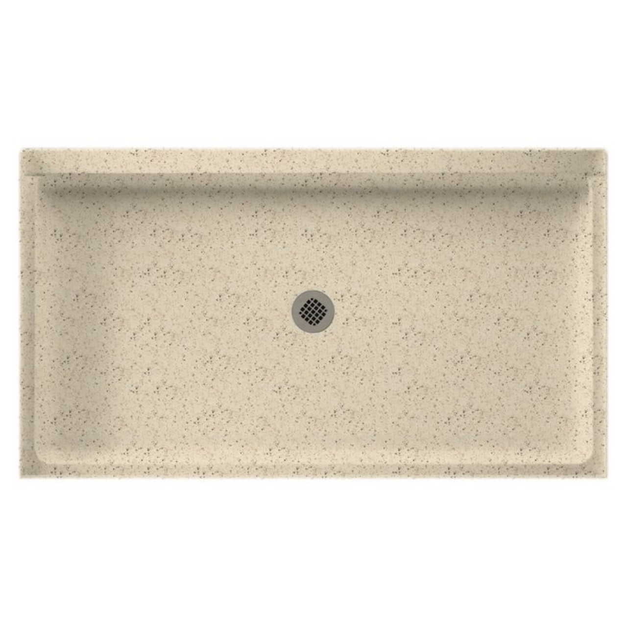 60.375-in W x 32.188-in D x 5.5-in H Solid Surface Shower Base in Tahiti Desert