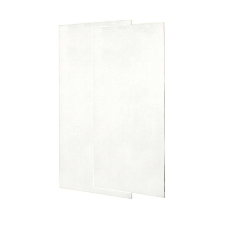 36-in W x 72-in H Solid Surface Shower Wall Panel in Tahiti White
