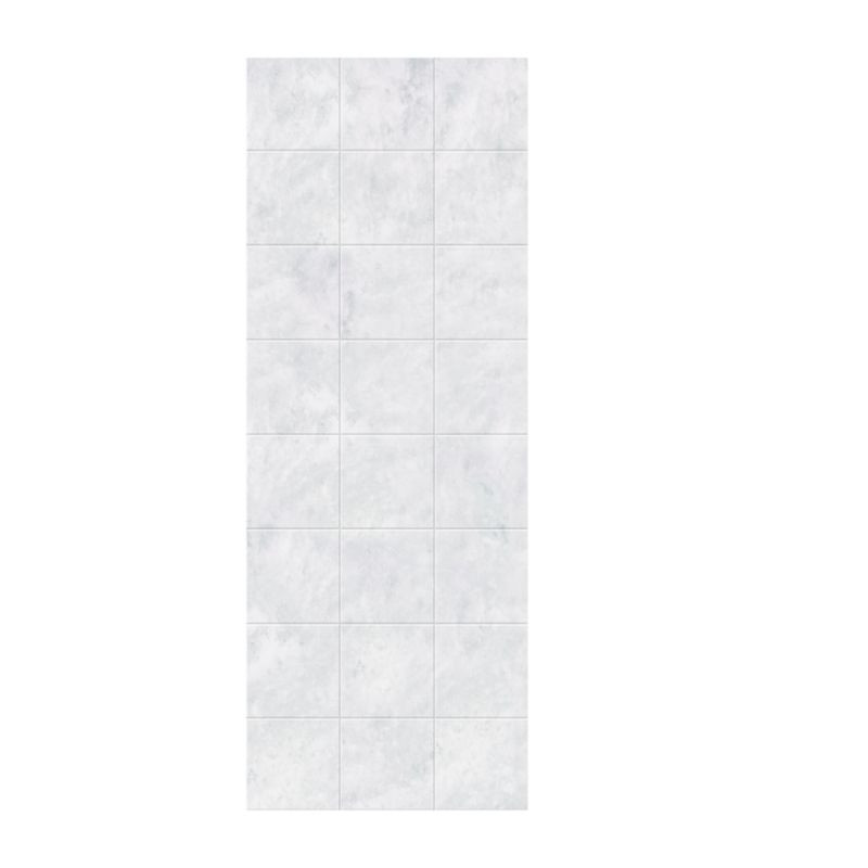 SSSQ-3696-1-130 36-in W x 96-in H Solid Surface Shower Wall Panel in Ice
