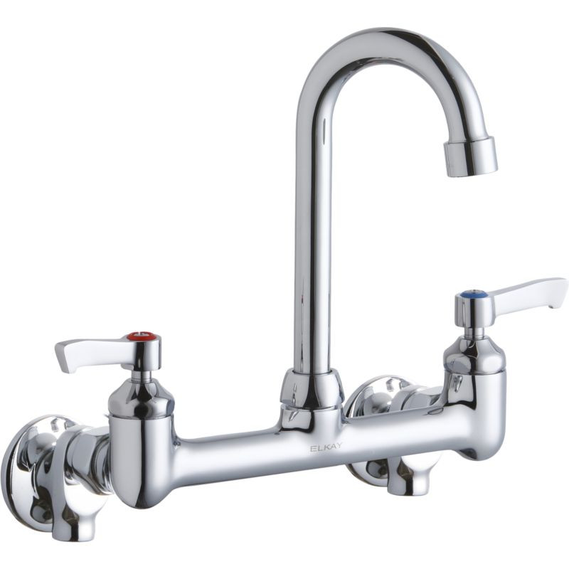 Elkay LK940GN04L2S Commercial 2-Hole Faucet in Chrome