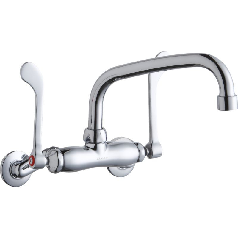 Elkay LK945AT08T6T Commercial 2-Hole Faucet in Chrome