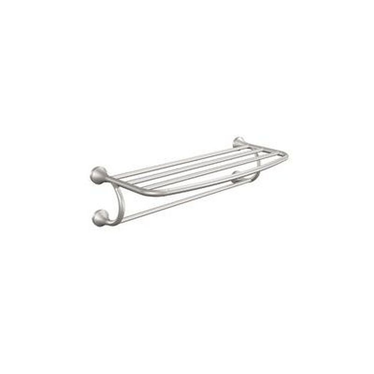 24in Aluminum Hotel Shelf in Brushed Nickel 24in Aluminum Hotel Shelf in Brushed Nickel