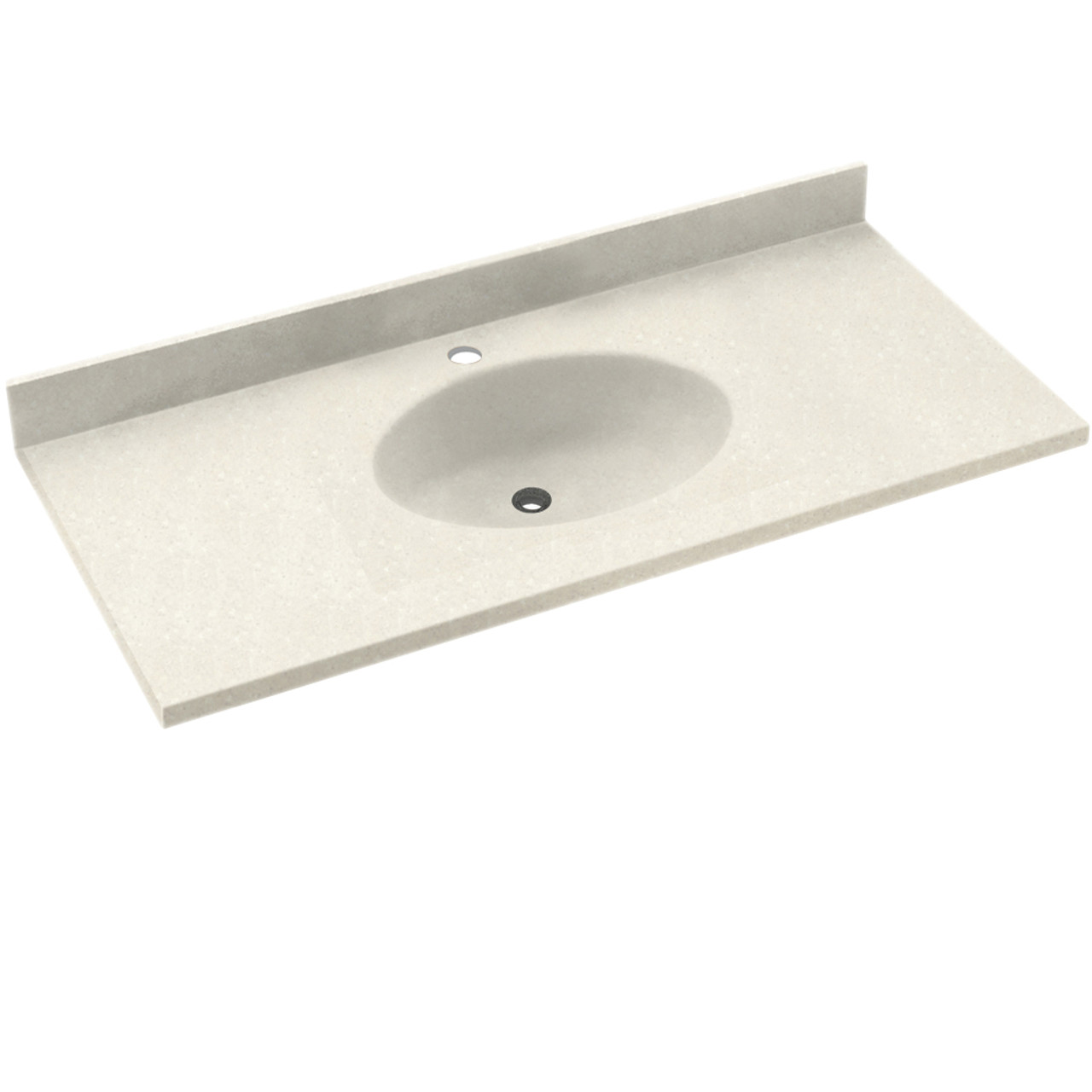 Swan CH1B2231-018 Solid Surface 31-in x 22-in Integral Single Sink Bathroom Vanity Top in Bisque