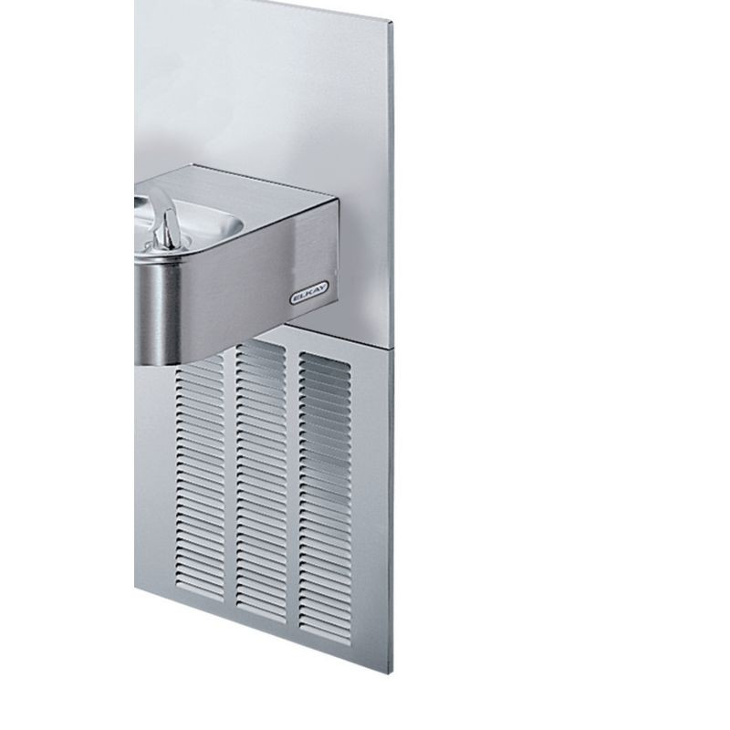 FilteredBottle Filling Station with Retrofit Soft Sides Fountain in Stainless Steel