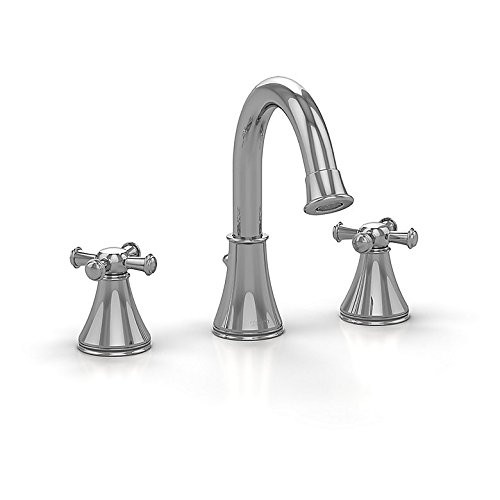 Toto TL220DDH#BN Widespread Bathroom Faucet with Cross Handles in Brushed Nickel